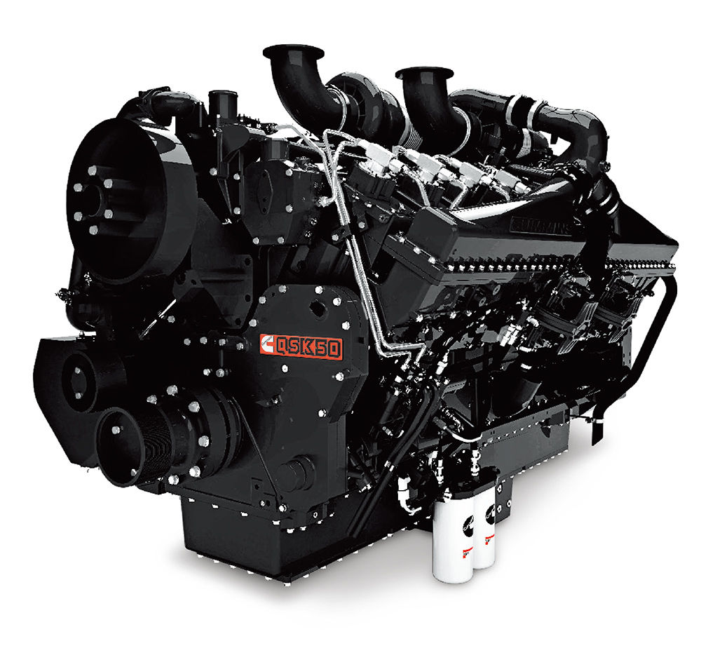 【名称】康明斯QSK60，【总功率】 2×1 119 kW(1 520 PS)